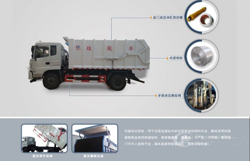 東風(fēng)多利卡D9(12方)對(duì)接垃圾車