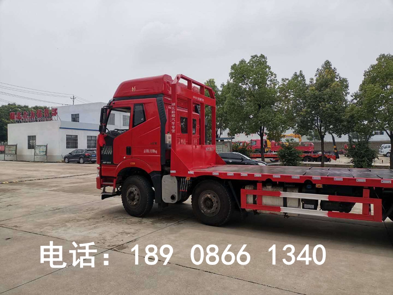 解放J6前四后八平板運(yùn)輸車 解放J6前四后八平板運(yùn)輸車圖片